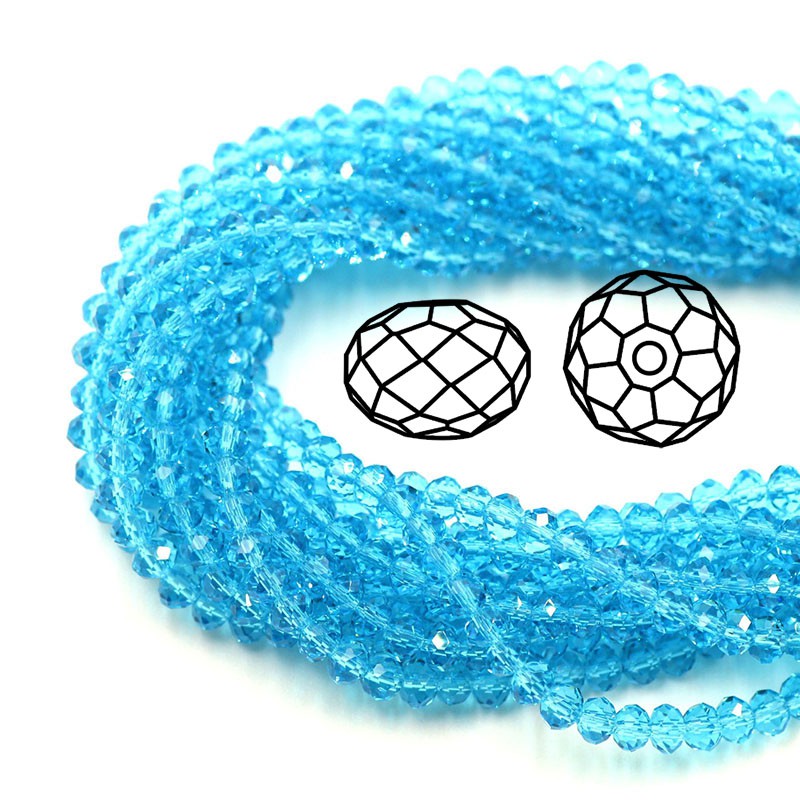 Bộ 1000 Hạt Thủy Tinh Tròn 6mm Làm Trang Sức Thủ Công