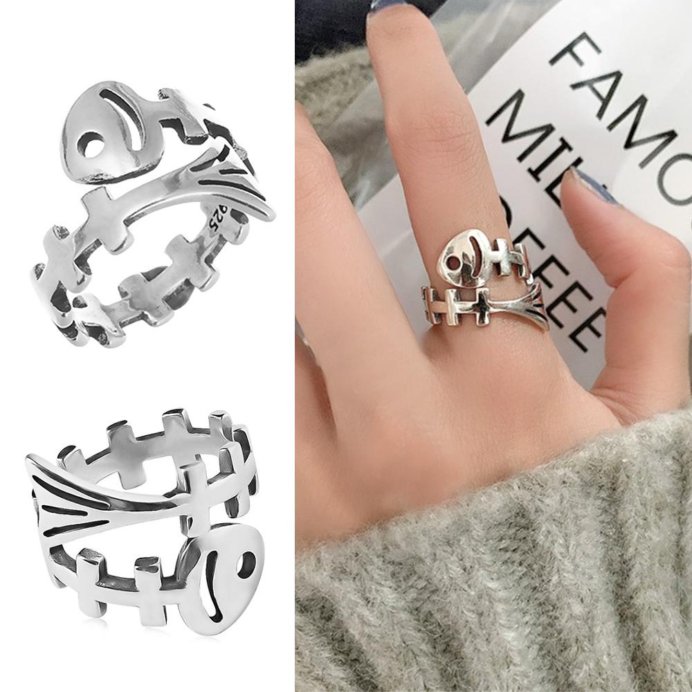 Nhẫn Hở Hỗ Trợ Đan Len Hình Xương Cá Độc Đáo