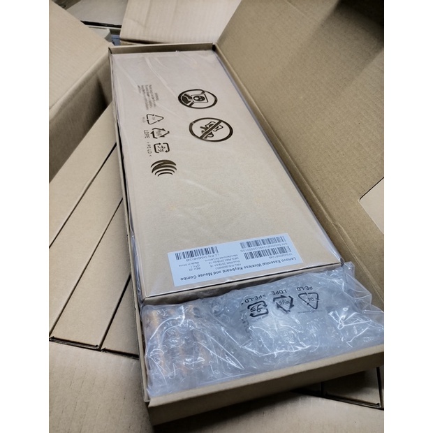 Bàn phím và chuột không dây nguyên bản của Lenovo KBRFBU71 màu bạc | BigBuy360 - bigbuy360.vn