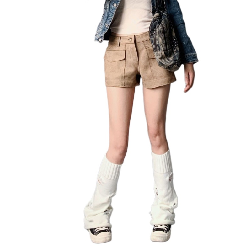 Xiangbao Vớ Cao Qua Gối Màu Trơn Rách Gối Phong Cách Punk Lolita Nhật Bản Giữ Ấm Cho Nữ