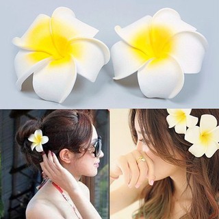 Kẹp tóc trang trí hình hoa sứ 2 cái