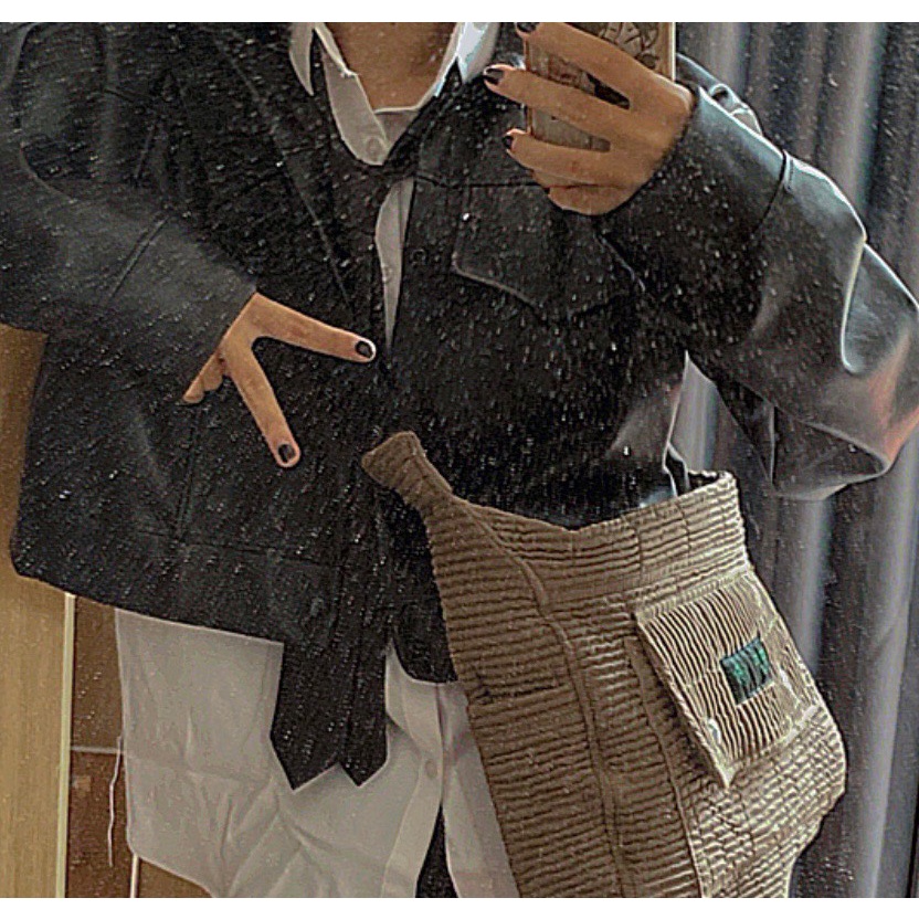 Túi đeo chéo localbrand unisex nam nữ - túi local brand chính hãng BONE Bông bag màu be