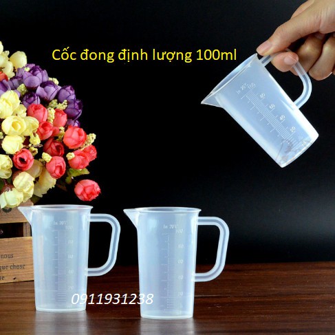 Ca đong định lượng 50ml - 100ml có quai , hàng đẹp