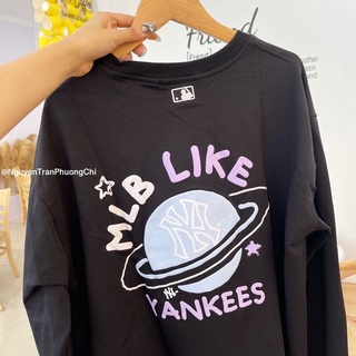 Áo nỉ dài tay mlb