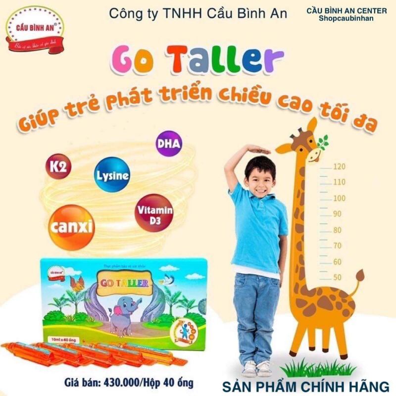 Go Taller Cầu Bình An cùng con cao lớn hộp 40 ống