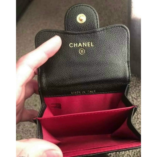 TNS-Ví ngắn cầm tay chần ô trám siêu hot Gift box-chất da cao cấp-màu đen khoá logo sang chảnh