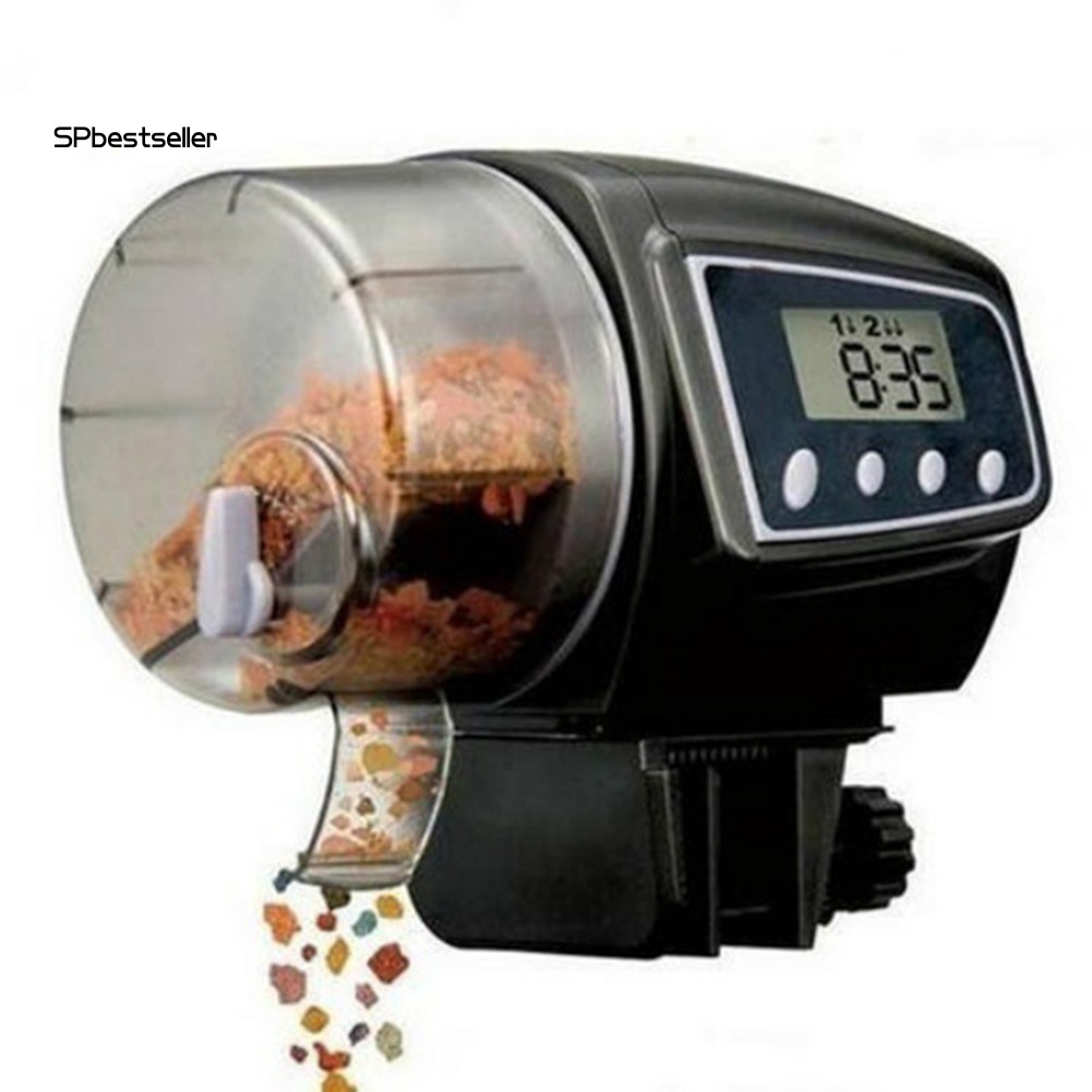 Thiết bị cho cá ăn tự động chạy bằng pin siêu tiện lợi