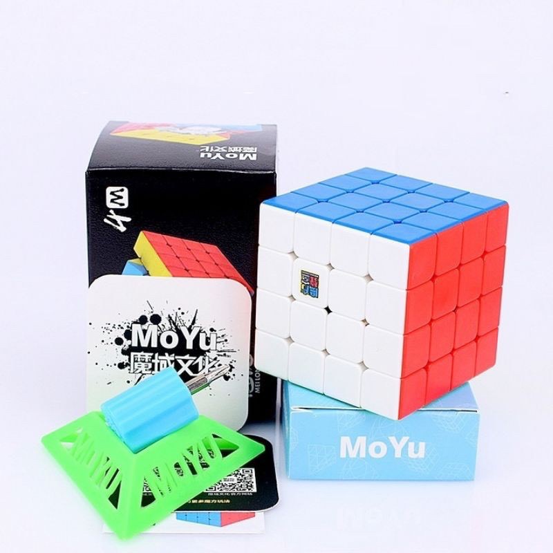 💕FREESHIP💕 Rubik NAM CHÂM 4x4x4 BN4M MoYu MeiLong 4M Stickerless - TẶNG ĐẾ RUBIK VÀ VÍT