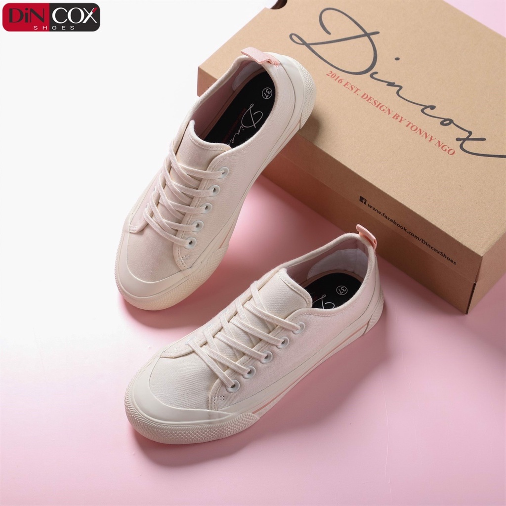 Giày Sneaker Nữ Vải DINCOX C20 WHITE