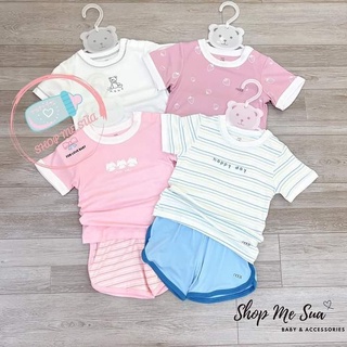Bộ nous cộc tay cài vai chất petit/air/doux,