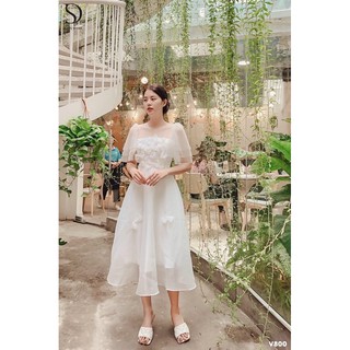 ĐẦM MIDI HOA NỔI