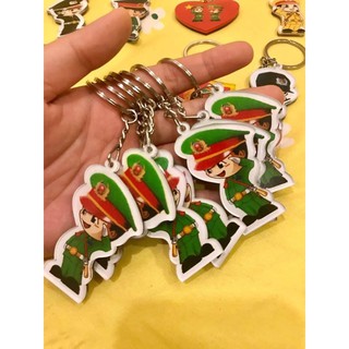 Combo 5 móc khoá chibi cảnh sát