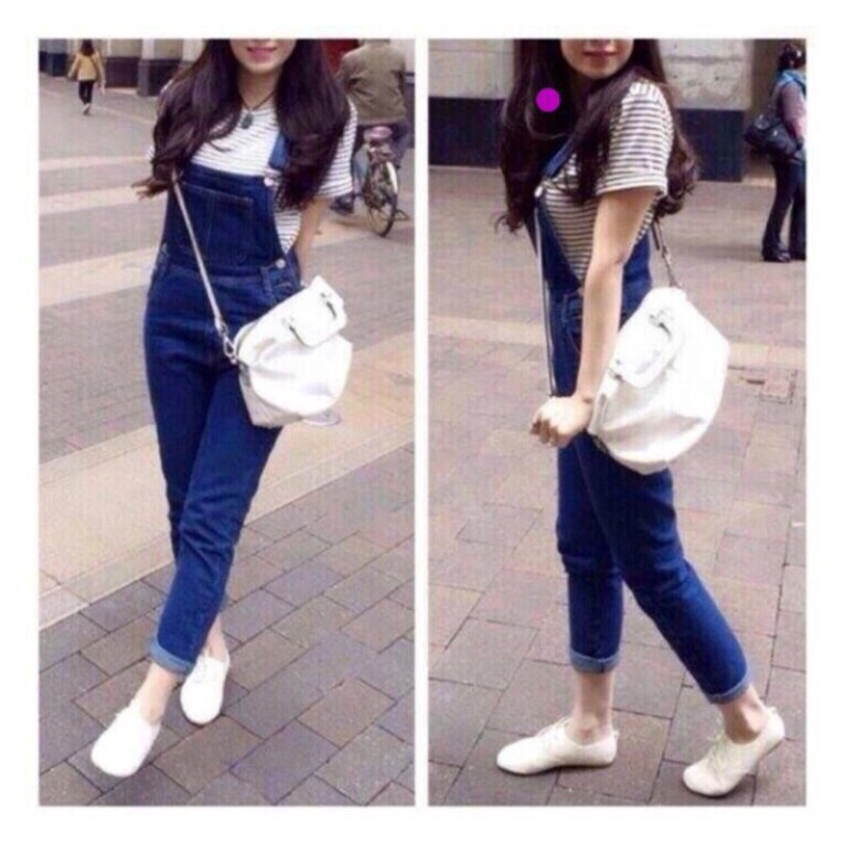 Yếm jean dài giá xưởng sỉ QY325