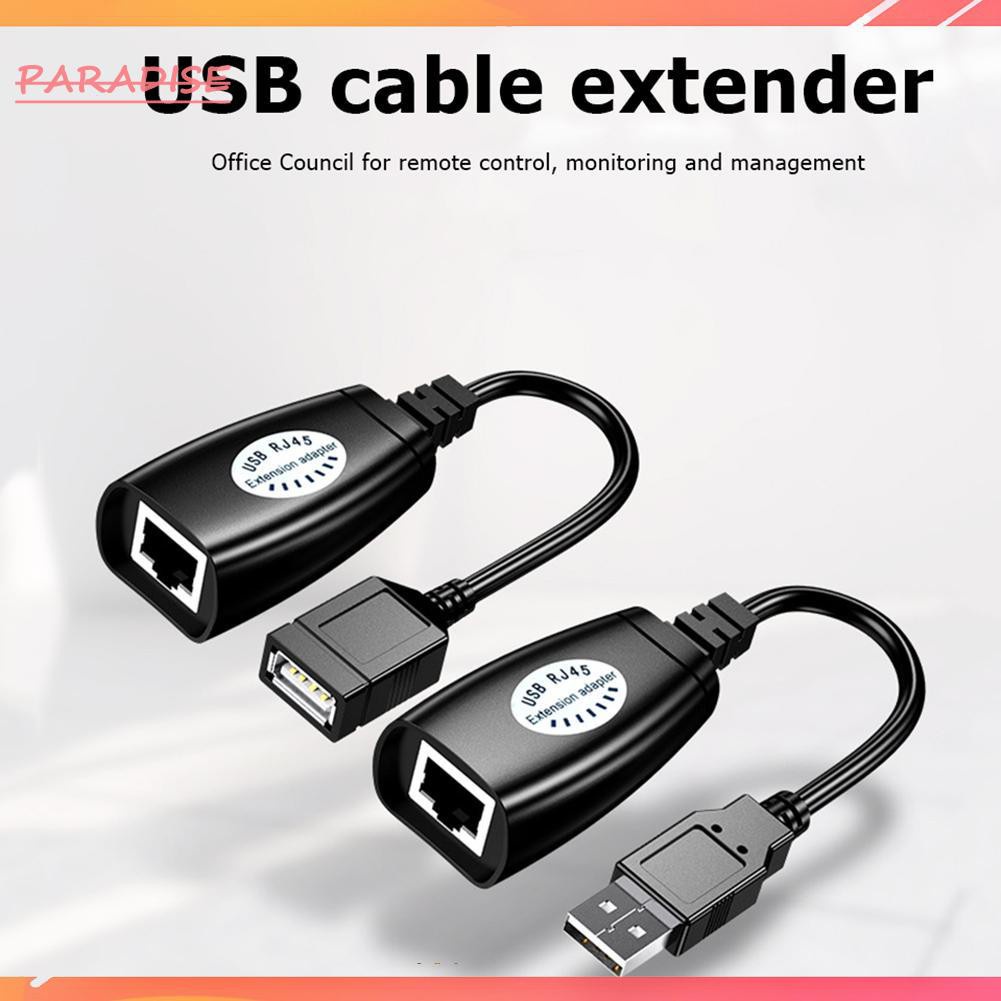 Paradise1 HW-RJ11 USB to RJ45 Network LAN Connector Extension Cable Signal Amplifier