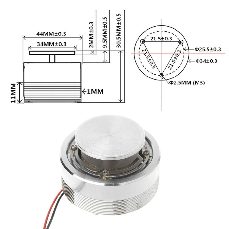 Loa Rung Di Động 20w 4ohm 8ohm 44mm Chất Lượng Cao