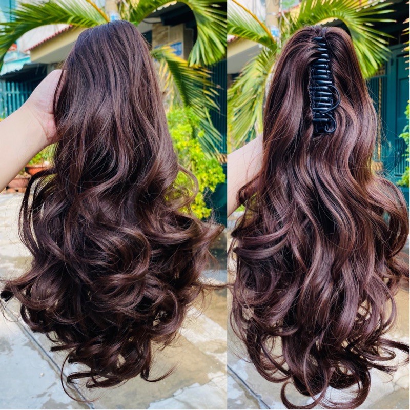 <Ảnh thật> Ngoạm xoăn lửng N44-40cm