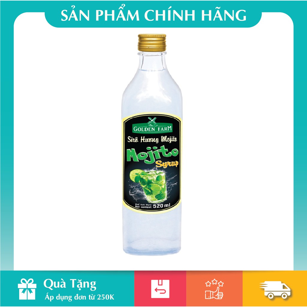 [HÀNG CHÍNH HÃNG] Siro Mojito Golden Farm 520ml