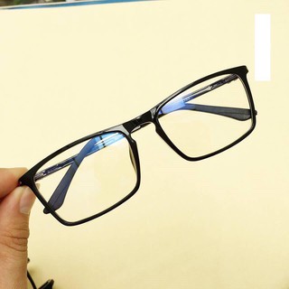 Kính cận 3 độ đều gọng vuông dẻo D11 tròng BLUECUT 1.56