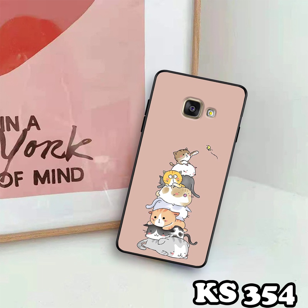 Ốp lưng Samsung A7 2016 - A5 2016 - A3 2016 - Ốp in hình Cat&amp;Bear đáng yêu - Chất liệu TPU siêu bền, bảo vệ máy