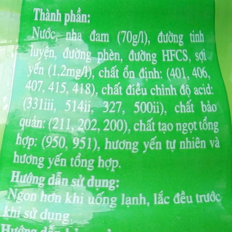 Nước Yến Nha đam Tingco chai 500ml