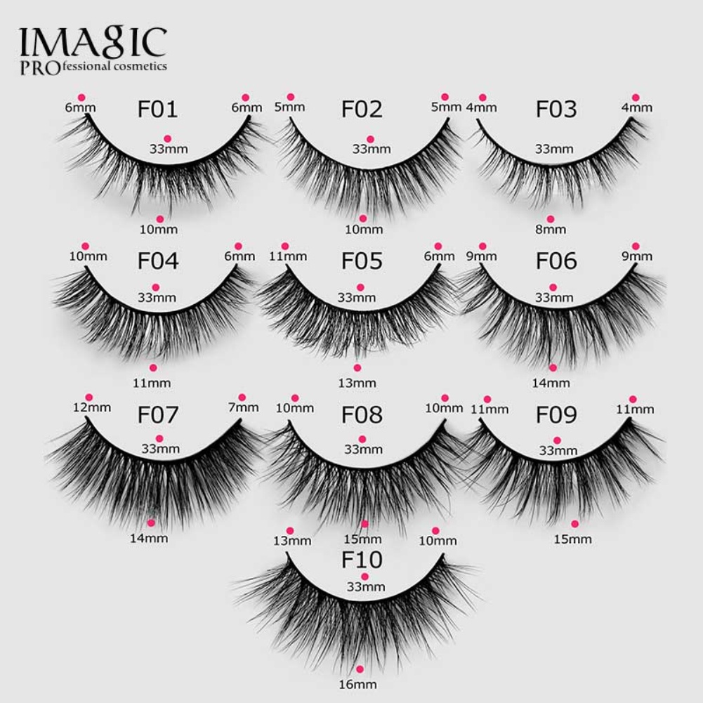 Cặp Lông Mi Giả 3D IMAGIC Xoăn Dày Tự Nhiên