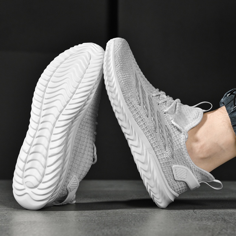 Giày Thể Thao Phối Lưới Thoáng Khí Siêu Nhẹ Size 36-48 Thời Trang Cho Nam Và Nữ