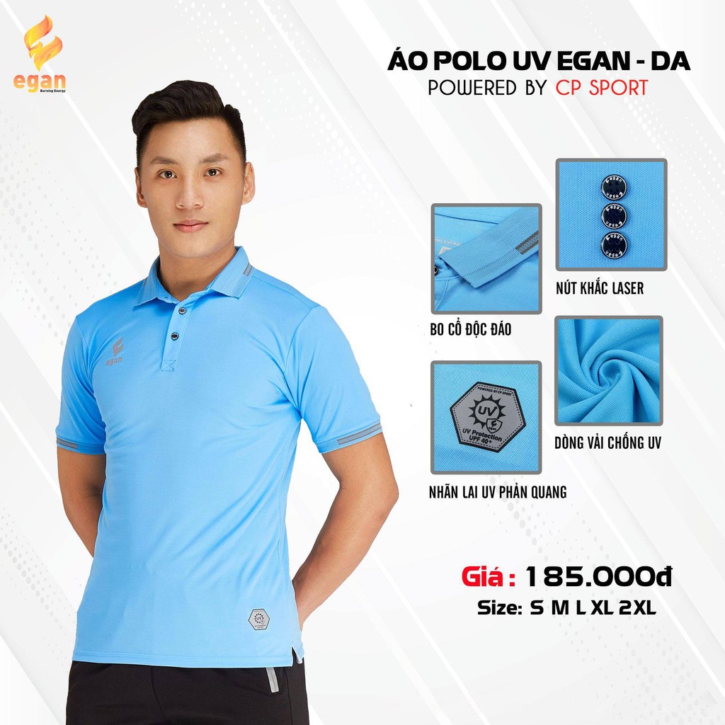 Áo Thun Polo Egan UV Cao Cấp- Chống Tia UV - Áo Phông Có Cổ - Chính Hãng Egan