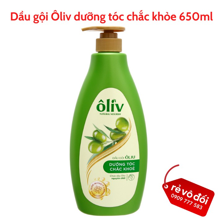 [ Mẫu mới ] Một chai dầu gội Ôliv dưỡng tóc bồng bềnh hoặc chắc khỏe 650ml - Hàng công ty