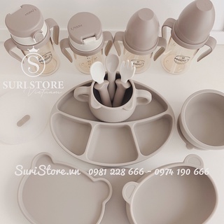 Khay Ăn Dặm Đĩa Ăn Dặm silicone mdui chất liệu an toàn cho bé SP1