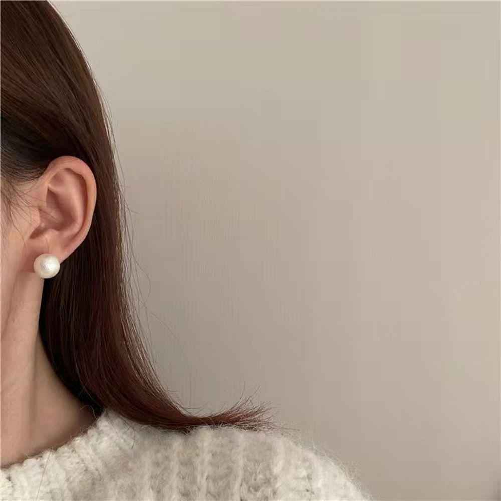 Khuyên Tai Đính Hạt Ngọc Trai Đơn Giản Thời Trang Cho Nữ