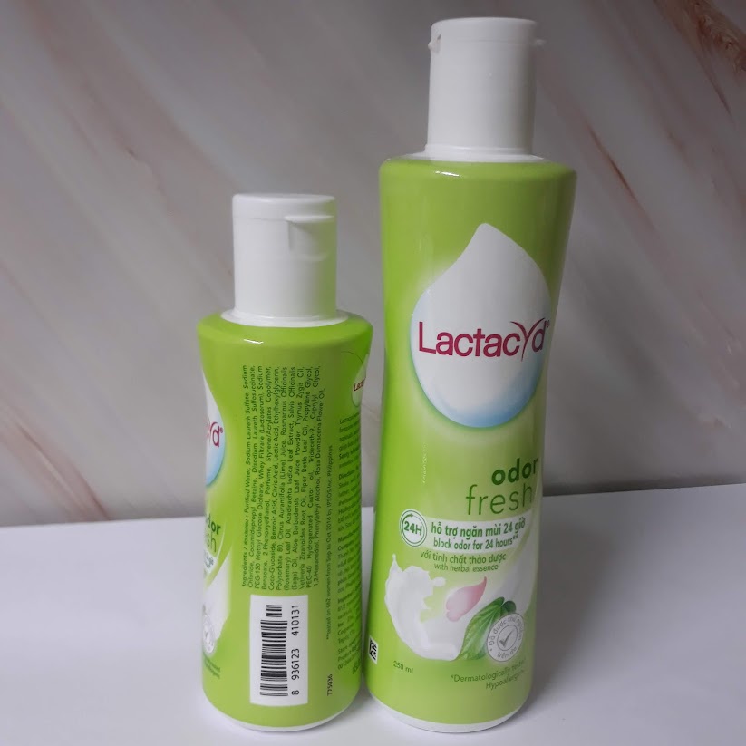 DUNG DỊCH VỆ SINH PHỤ NỮ LACTACYD ODOR FRESH TRẦU KHÔNG 150ml - 250 ML