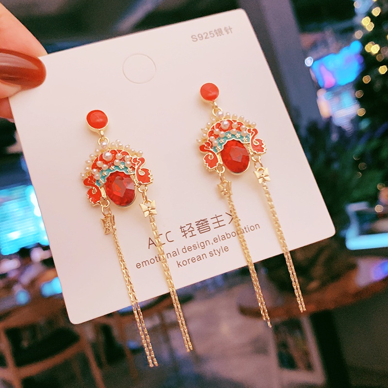 Khuyên Tai Tua Rua Phong Cách Trung Hoa Độc Đáo