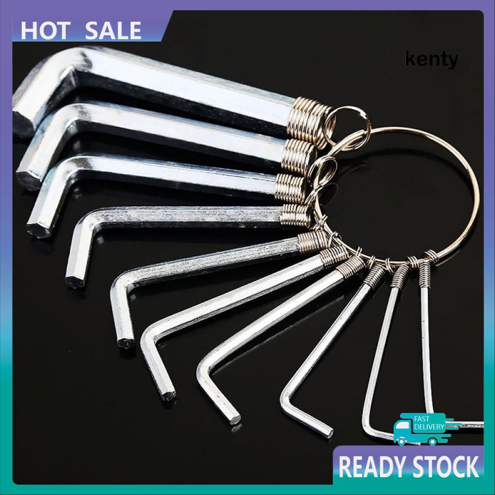 Set 10 Chìa Vặn Đai Ốc Lục Giác Chuyên Dụng Sửa Chữa Xe Đạp