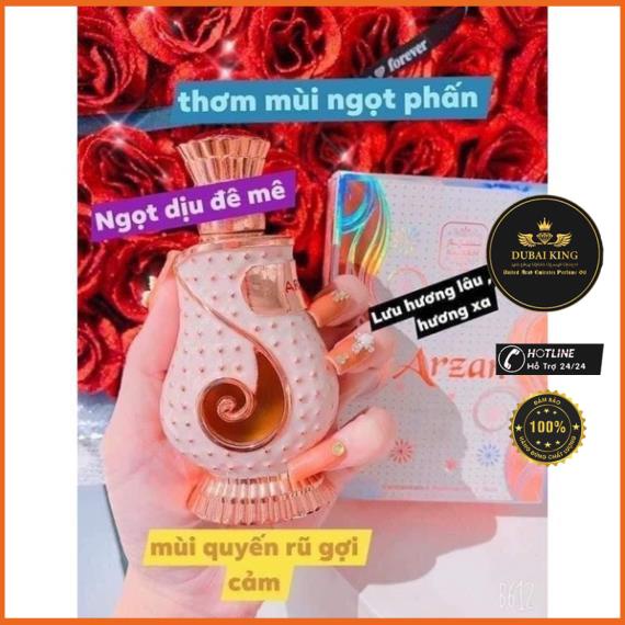 Tinh dầu nước hoa Dubai Arzan-Ngọt - Tông hương phấn thơm-Trong trẻo như thiên thần-mùi hương gây nghiện-Em bé xài được