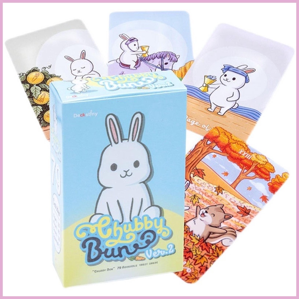 Mới Bộ Bài Tarot Hình Thỏ Dễ Thương