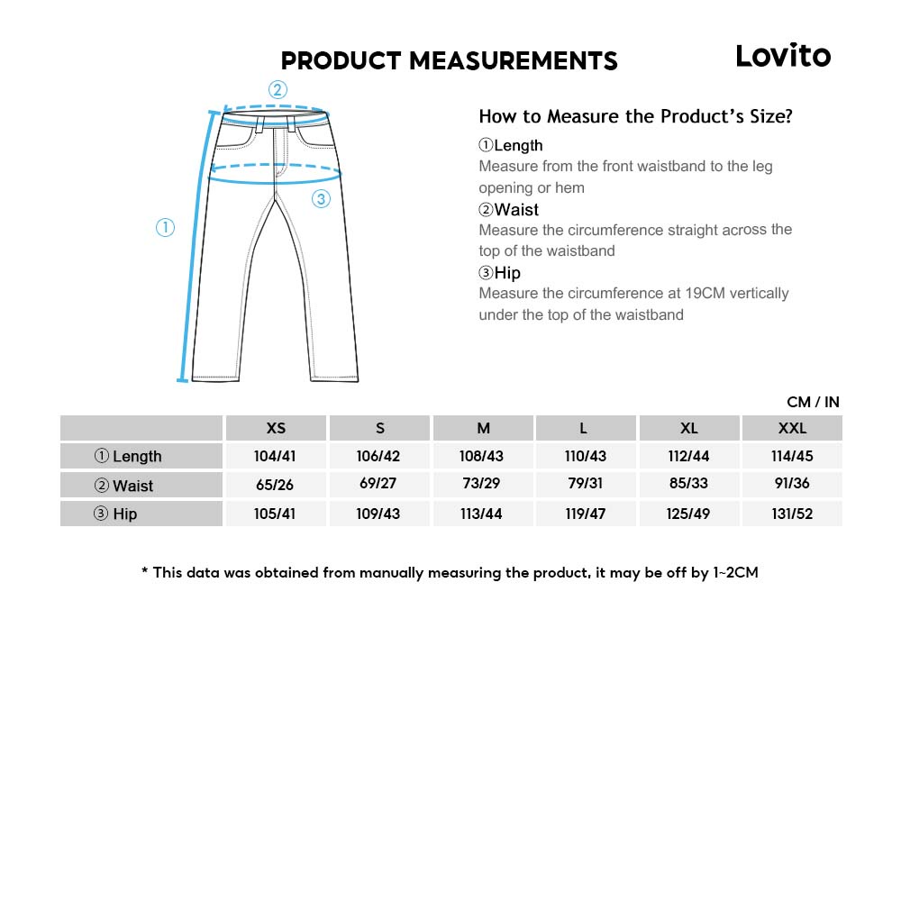 Quần dài Lovito Chân rộng màu trơn Thường ngày L27AD138 (Kaki)