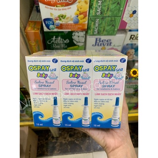 Ospay Sea Baby - Dung dịch vệ sinh mũi cho bé - 1 lọ