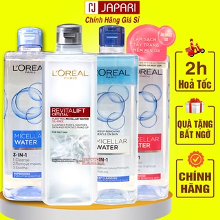 Nước Tẩy Trang Loreal 400ml, 95ml Micellar Water CHÍNH HÃNG