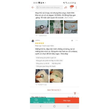Bịch zip 50 miếng lót thấm sữa Vcool dầy dặn thấm hút tốt
