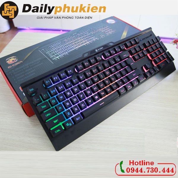 Bàn phím game EDra EK701 led dailyphukien