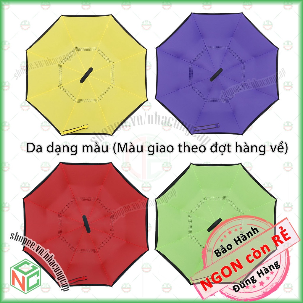 [KhoNCC] Ô Dù Che Mưa Nắng Gấp Ngược KhoNCC Hàng Chính Hãng - Thuận Tiện Khi Sử Dụng Trên Oto , Văn Phòng - NLM-DCMNGN