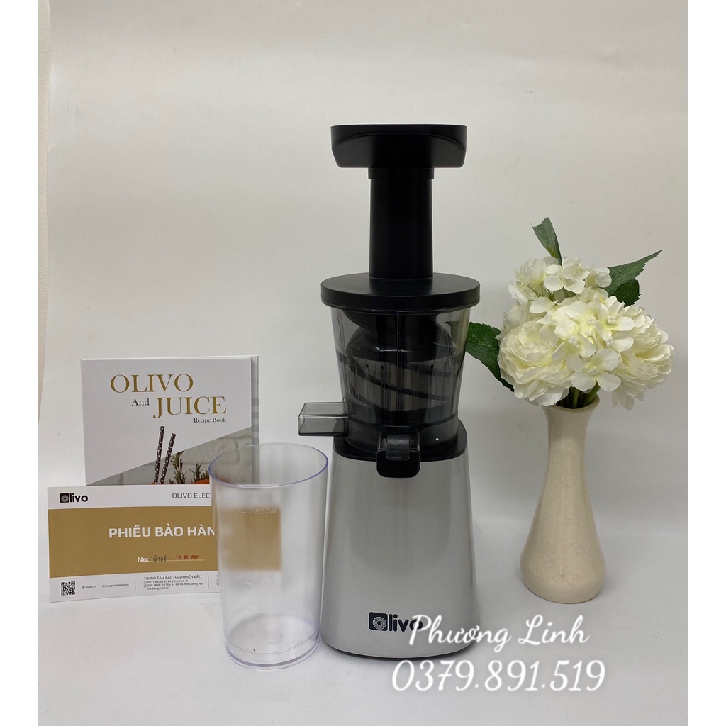 Máy ép chậm Olivo SJ210 Công suất 200W Dung tích 500ml - Hàng Chính Hãng - Bảo hành 24 tháng