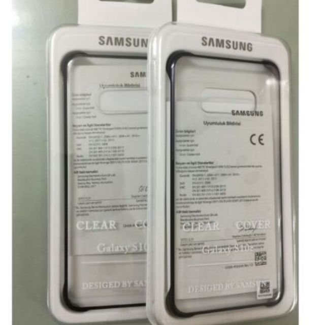 Ốp Lưng Clear Cover Galaxy S10e viền màu lưng trong suốt không ố vàng