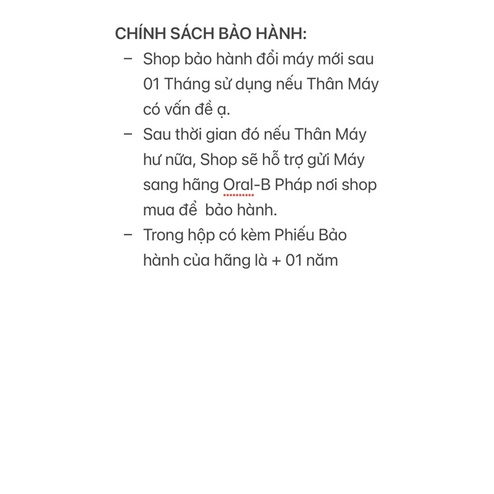 Bàn chải điện Oral B Pro 3 3000 Pure Clean, Sensitive Clean và Cross Action. Made in Germany