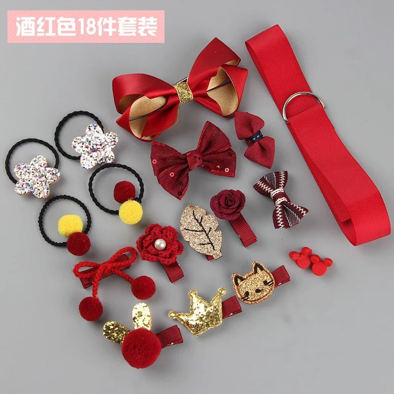 Set kẹp tóc 18 chi tiết cho bé siêu dễ thương