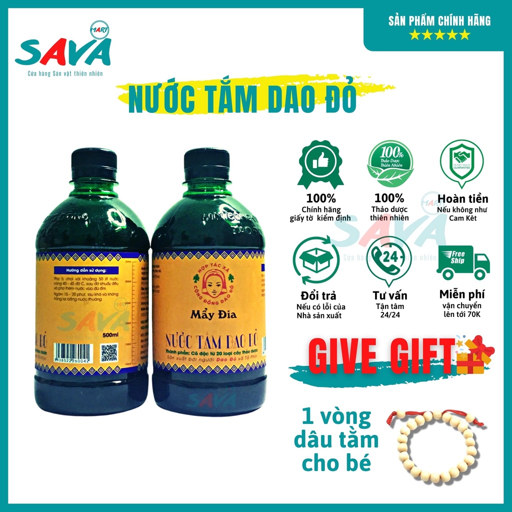 Nước tắm thảo dược Dao Đỏ Sapa cô đặc thảo dược quý phục hồi tăng cường sức khỏe hiệu quả 100%
