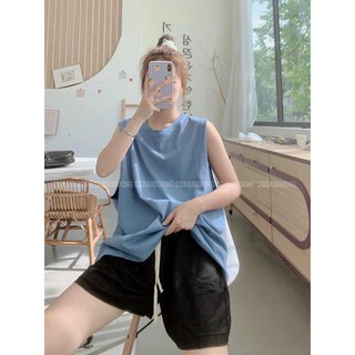 Áo thun,áo tanktop chất cottong mịn mát form rộng chuân