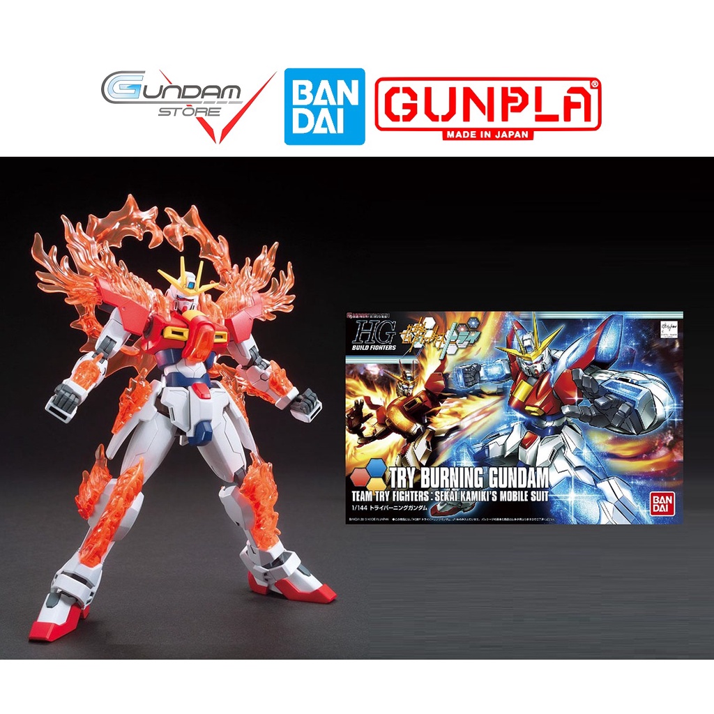 Mô Hình Gundam HG TRY BURNING 1/144 Bandai HGBF Kamiki Build Fighters Try Đồ Chơi Lắp Ráp Anime Nhật
