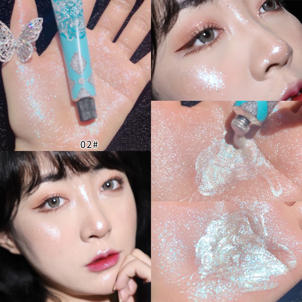 A162 - 2 MÀ Làm Là Đậu Biên Stock Crystal Crystal Diamond Contouring Face Eyes Silkworm Fine Shining Highlighting Makeup Makeup Makeup Beauty Beauty