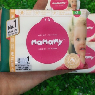[ HÀNG CÔNG TY ] Combo 10 Gói Khăn Ướt Mamamy Không Mùi xé rút( siêu nhỏ xinh)
